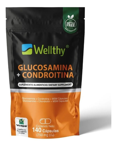 [WEL-21-GLCO140] Wellthy Glucosamina + Condroitina 140 Cap