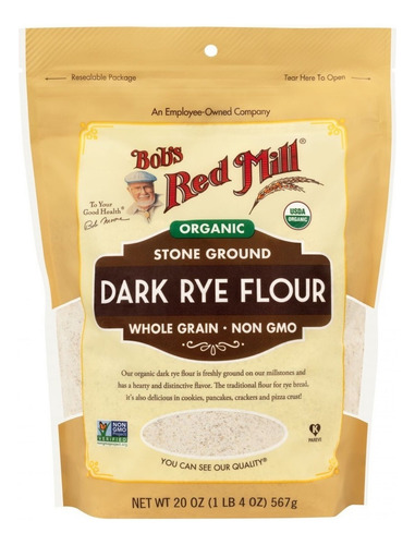Bobs Red Mill Dark Rye flour 567g