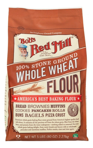 Bobs Red Mill Whole wheat flour 2.27kg