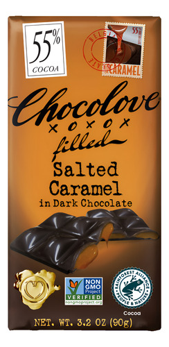 Chocolove Salted caramel dark chocolate 55% 90g