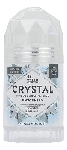 Crystal Desodorante Stick Unscented Mineral Sin Aroma 120g