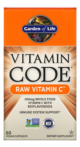 Garden Of Life Vitamin Code Raw Vitamin C 60vegcaps