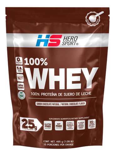 Hero Sport Whey Protein chocolate 495g