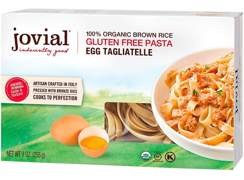Jovial Organica brown rice Egg Tagliatelle Gf 255g