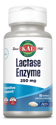 Kal Lactase enzyme 60caps