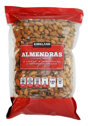 Kirkland Almendras Enteras Selectas 1.36kg