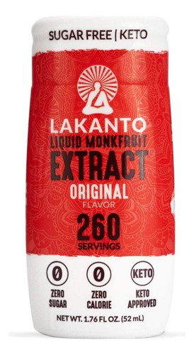 Lakanto Liquid Monkfruit extract Cítric 52g