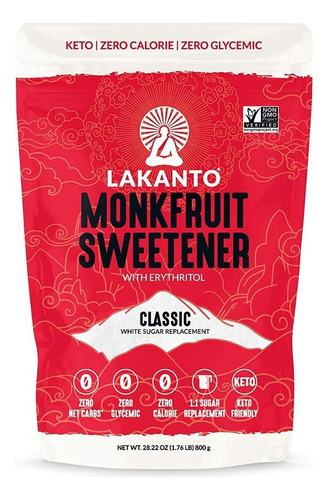 Lakanto Monkfruit Sweetener Classic 800g