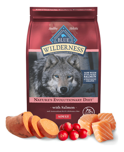 [BBDFASW2000] Blue Buffalo Wilderness Dog Food Adult Salmon 2kgs