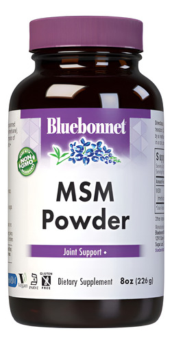 Bluebonnet Msm Powder Methylsulfonylmethane Sulfur 226g - Neutro