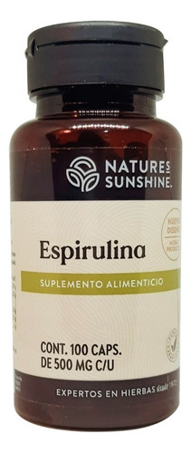 Natures Sunshine Mx Espirulina 100caps