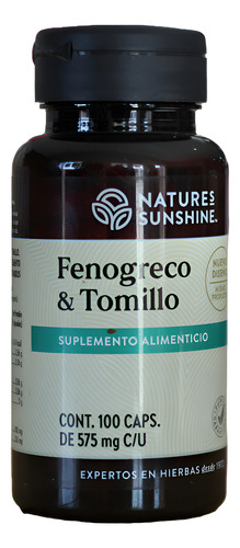 Natures Sunshine Mx Fenogreco Y Tomillo 100caps