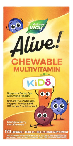 Natures Way Alive Kids Multivitamins 120tabs