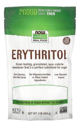 Now Real Food Erythritol 454g
