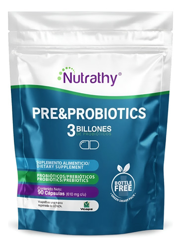 Nutrathy Pre & Probiotics 3 Billones Lactowise 90caps
