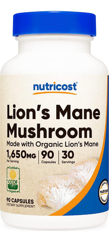 Nutricost Lions Mane Mushroom 90caps