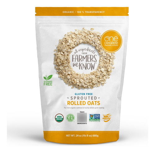 One Degree Organic sprouted rolled oats 680g
