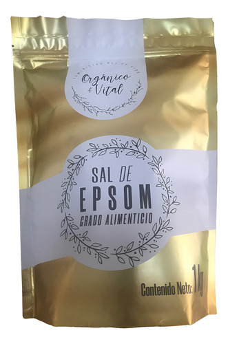 Orgánico y Vital Sal De Epsom 1 Kg