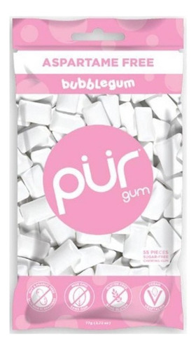 Pür Gum Bubblegum 55pc 77g