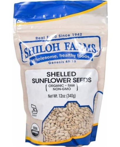 Shiloh Farms Organic Shelled Sunflower seeds 340g