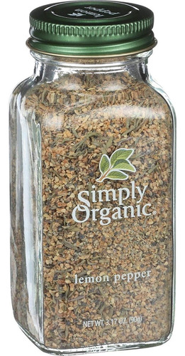 Simply Organic Lemon Pepper 90g
