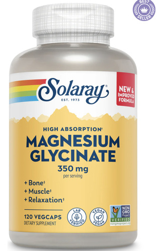 Solaray Magnesium glycinate 120caps