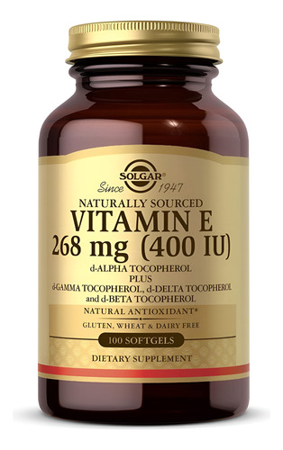 Solgar Vitamin E 268 Mg (400 Iu) 100softgels