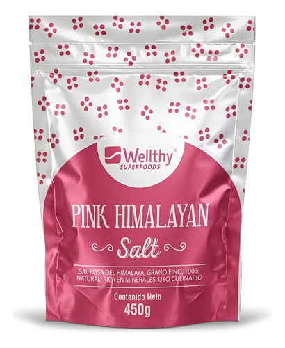 Wellthy Superfoods Pink Himalayan Salt 450g