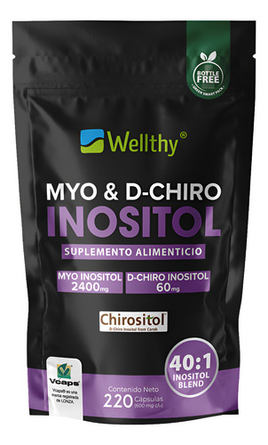 Wellthy Myo & D-chiro Inositol 220caps