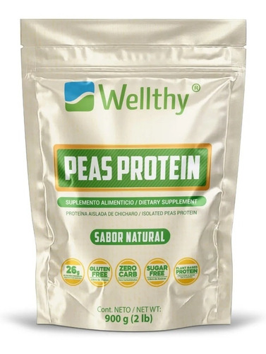 Wellthy Peas Protein Natural 900g