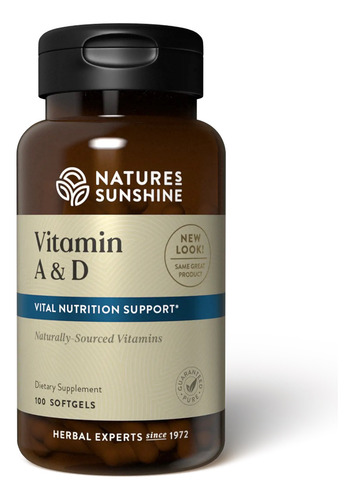 Natures Sunshine Vitamin A & D 100caps