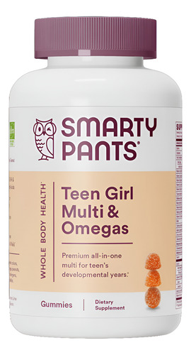 Smarty Pants Teen Girl Multi & Omegas 120gummies