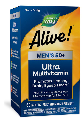 Natures Way Alive Multivitamin 50+ 60tabs