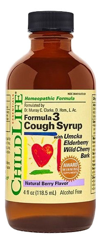 Child Life Formula 3 Cough syrup natural berry 118.5ml