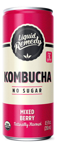 Liquid Remedy Kombucha Mixed berry 355ml