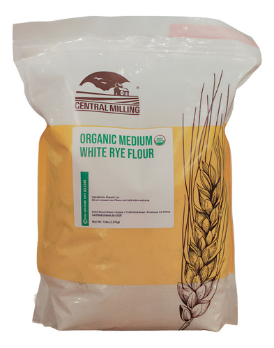 Central Milling Organic Medium white Rye flour 2.27kg