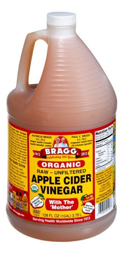 Bragg Organic Apple Cider Vinegar Vinagre De Manzana 3.79l