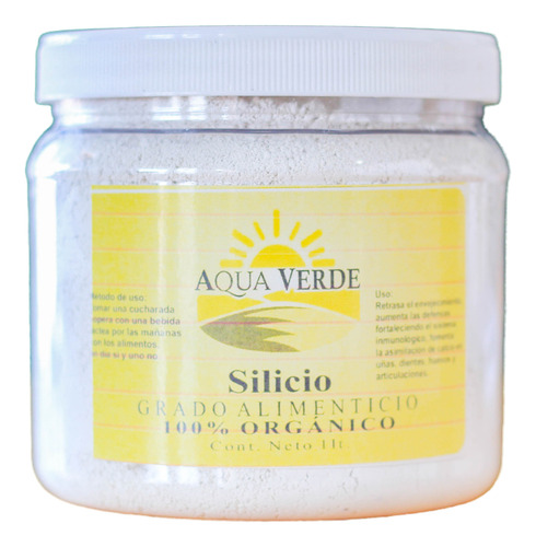 Aqua Verde Silicio 100% Natural 1L