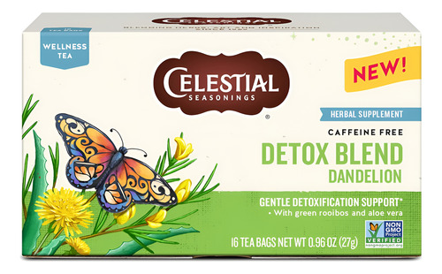 Celestial Seasonings Tea Detox Blend Dandelion 16 bags