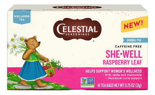 Celestial Seasonings Tea She Well Raspberry Leaf 16bags