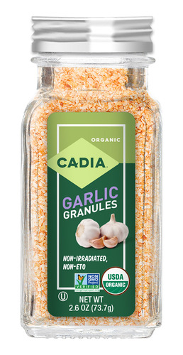 [CADORGARLGR73] Cadia organic Garlic granules 73.7g