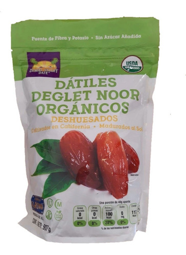Desert Valley Dates Datiles Deshuesados Organicos 907g