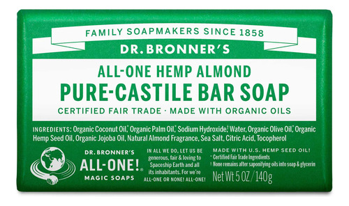 [DBSAL140] Dr Bronner Soap Almond 140g