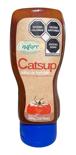 Enature Catsup Salsa Tomate Natural Y Sin Gluten 560g Loc Se