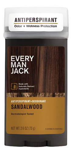 [EMJDEOSW73] Every Man Jack Deodorant Sandalwood 73g