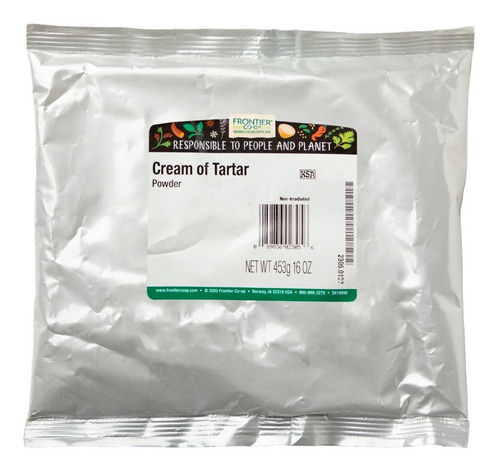 Frontier Co-op Cream Of Tartar Powder 453g