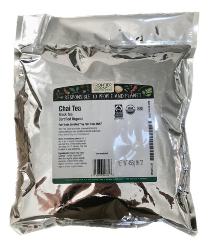 Frontier Co-op organic black chai tea 453g