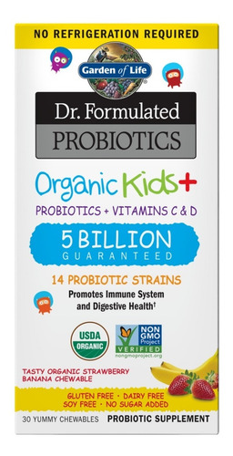 Garden Of Life Probiotics Organic Kids Banana strawberry 30gummies