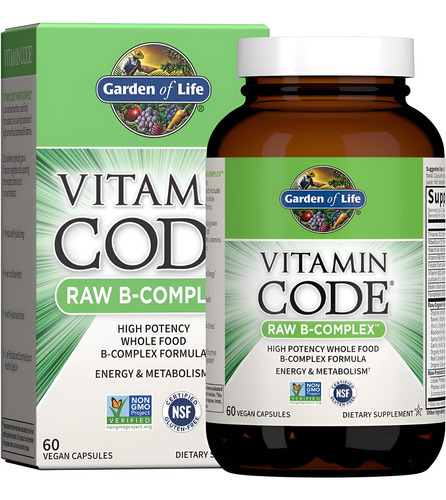 [GOL-21-CRBC-60C] Garden Of Life Vitamin Code Raw B-complex 60vegcaps
