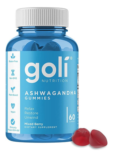 Goli Nutrition Ashwagandha Gummies 60 Gummies